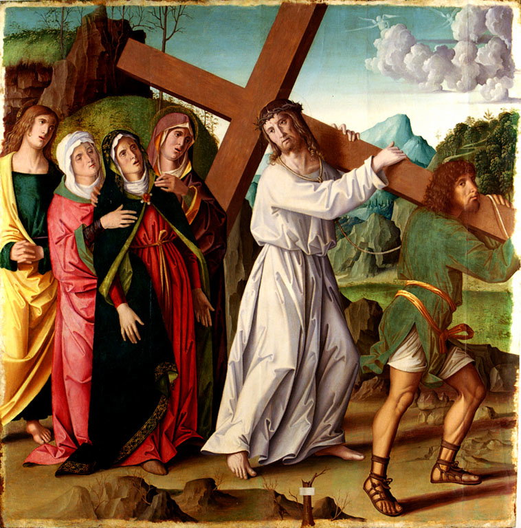 Cristo incontra la Madonna sulla via del Calvario (dipinto) by Palmezzano Marco 